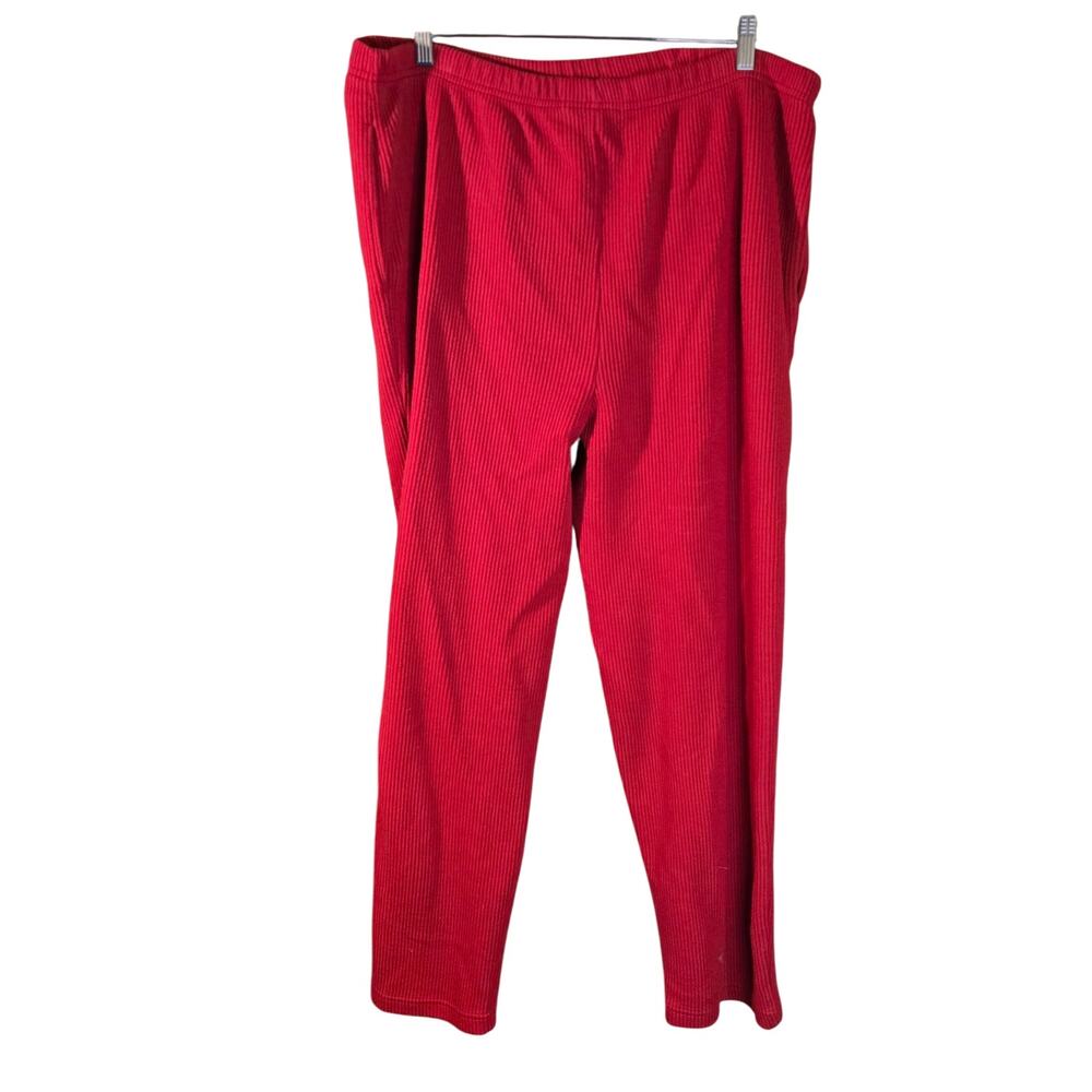 Jones New York Sport 2X Red Corduroy Pull On Pants [140]